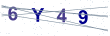 Verification image with four letters or numbers